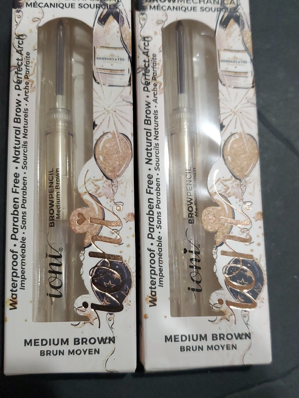2pack perfect arch waterproof medium brown mechanical eyebrow pencil new‎ FREE
